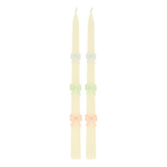 Meri Meri - Velas Rosas Anudadas - Set de 2 unidades