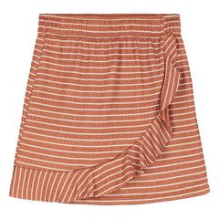 Beachlife - Falda de traje de baño a rayas de fibra reciclada | Caramelo