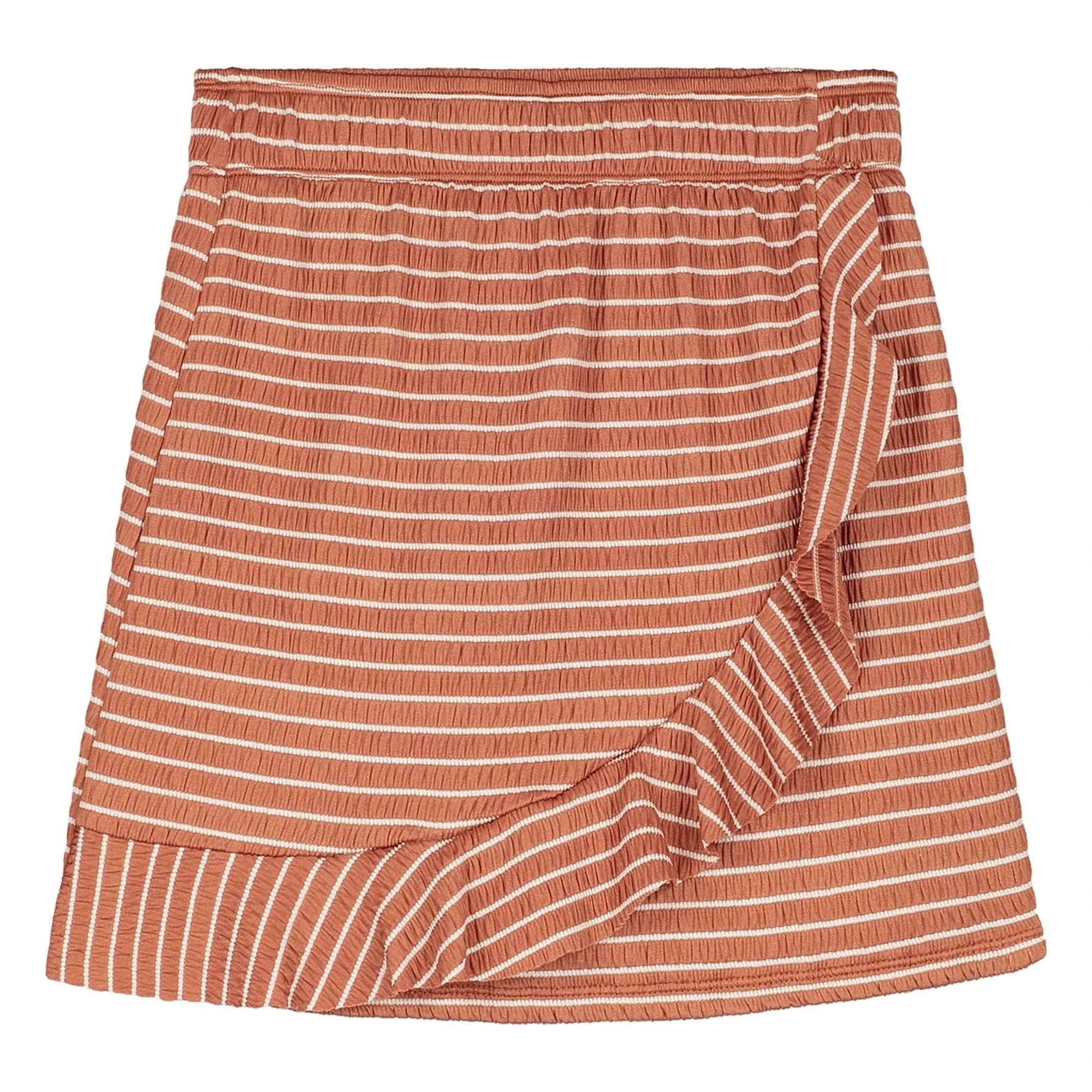 Beachlife - Falda de traje de baño a rayas de fibra reciclada | Caramelo