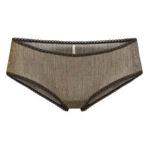 Momoni - Braguita Con Relieve Metálico Amaca | Negro