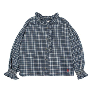 Búho - Tartan bluz | Lacivert