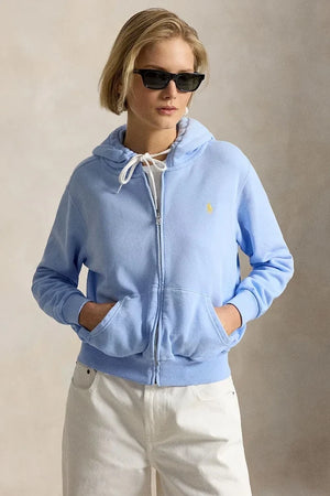 Sudadera con capucha y cremallera de algodón Polo Ralph Lauren para mujer ISLAND FLC-KNT-SWEATSHIRT