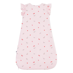 Petit Bateau - Saco de dormir Fleurie de algodón orgánico | Rosa