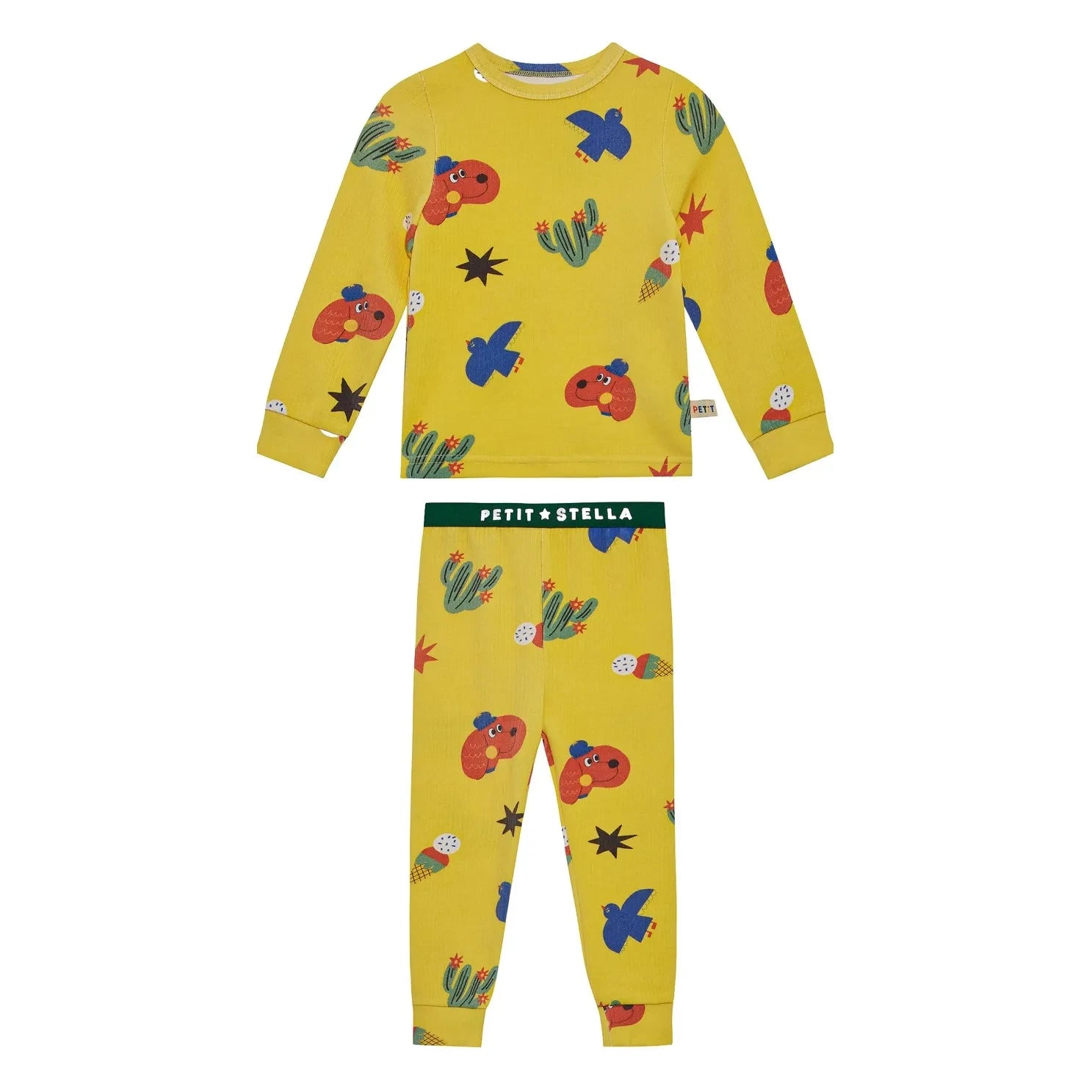 Petit Stella - Pijama de algodón Pima y Modal para perros | Amarillo