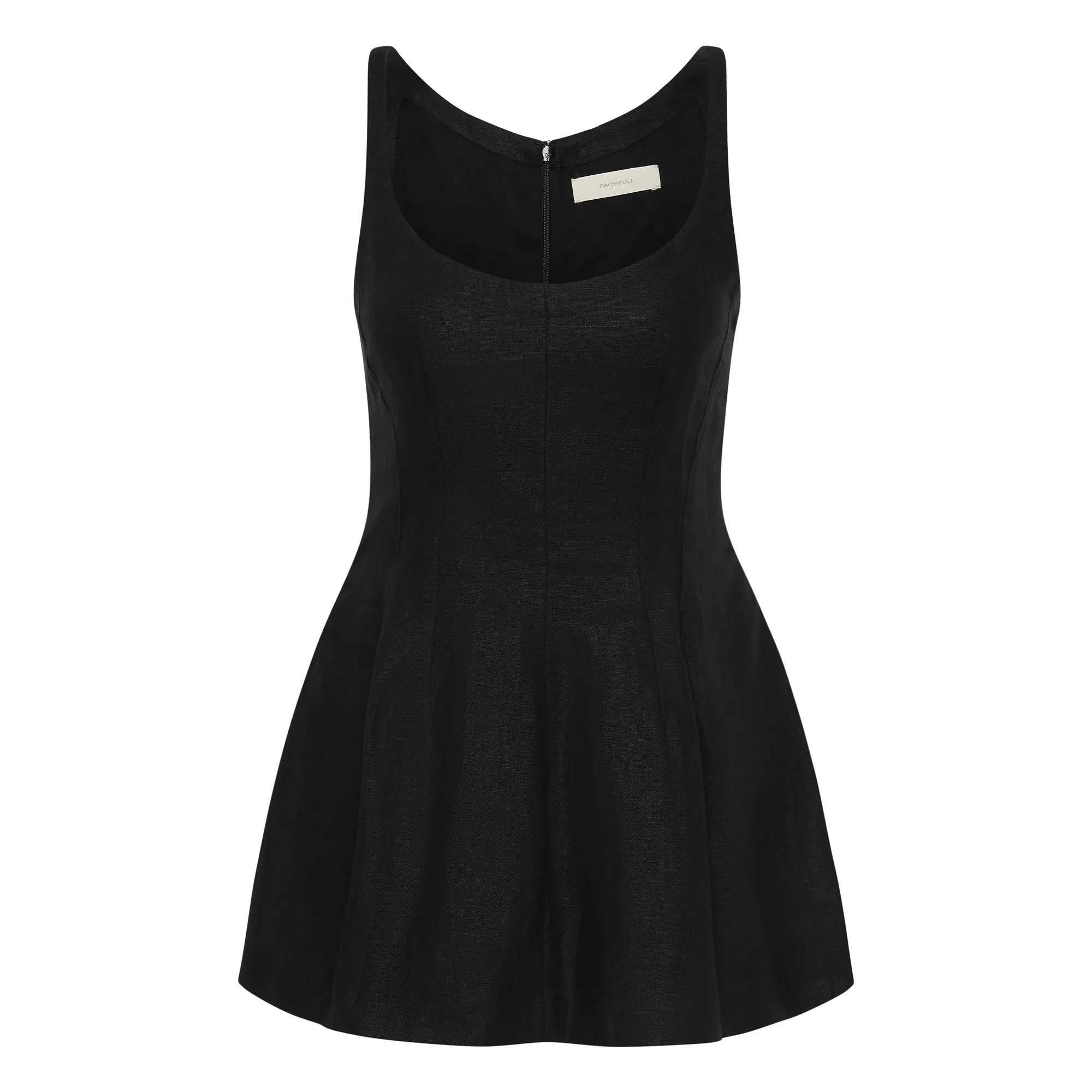 Faithfull the Brand - Top de lino y algodón Syna | Negro