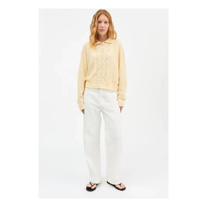 Skall Studio - Jersey de algodón Alexa | Amarillo pálido