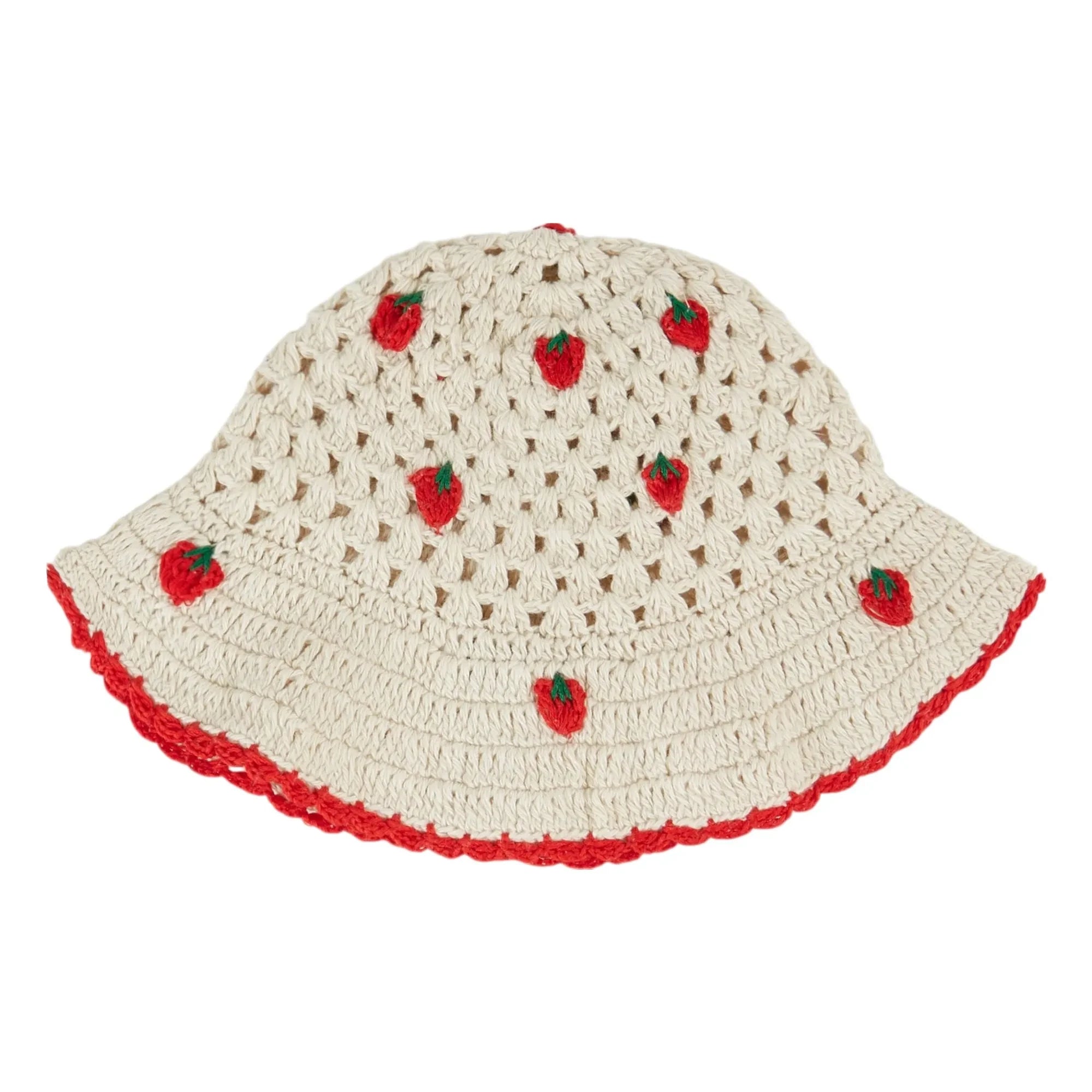Emile et Ida - Gorro de ganchillo Fresa | Crudo
