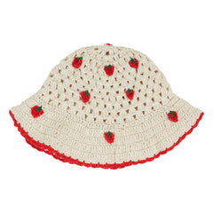 Emile et Ida - Gorro de ganchillo Fresa | Crudo