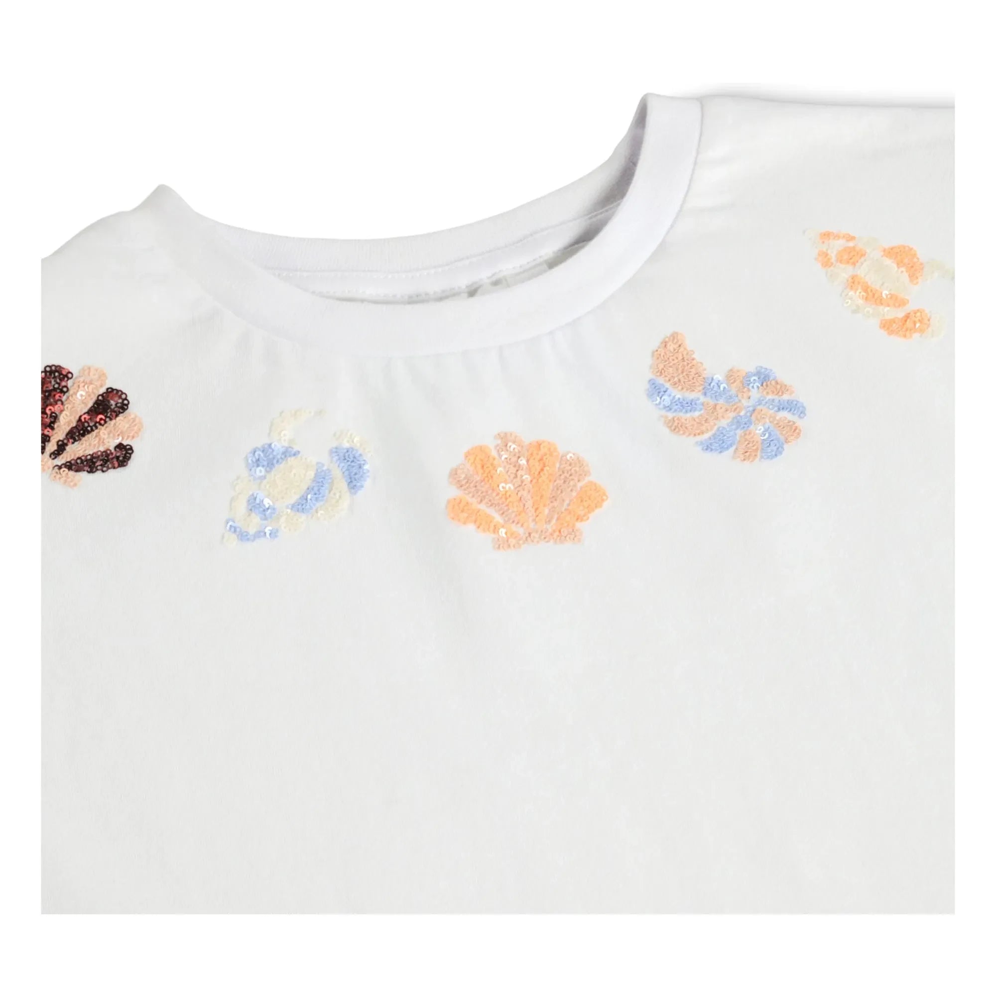 Molo - Camiseta de algodón orgánico Ranva Shell | Blanco