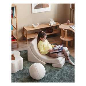 Wigiwama - Sillón de peluche oso | Crudo