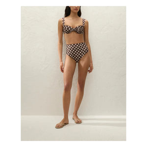 - Traje de baño de lunares Afonso | Chocolate