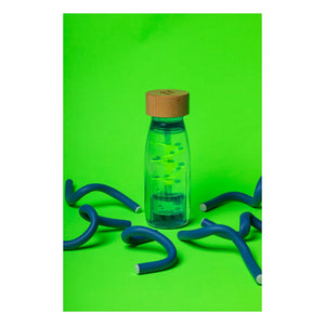 Petit Boum - Botella sensorial espiral | Azul