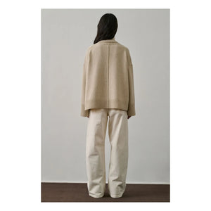 Soeur - Jersey de lana merino William | Blanco jaspeado