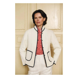 Maria de la Orden - Chaqueta de algodón Fittonia | Azul marino
