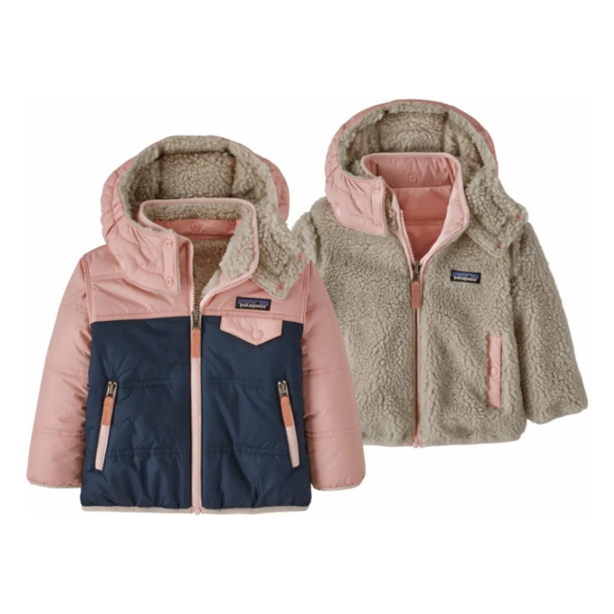 Patagonia - Chaqueta Reversible Tribbles de Fibra Reciclada | Rosa