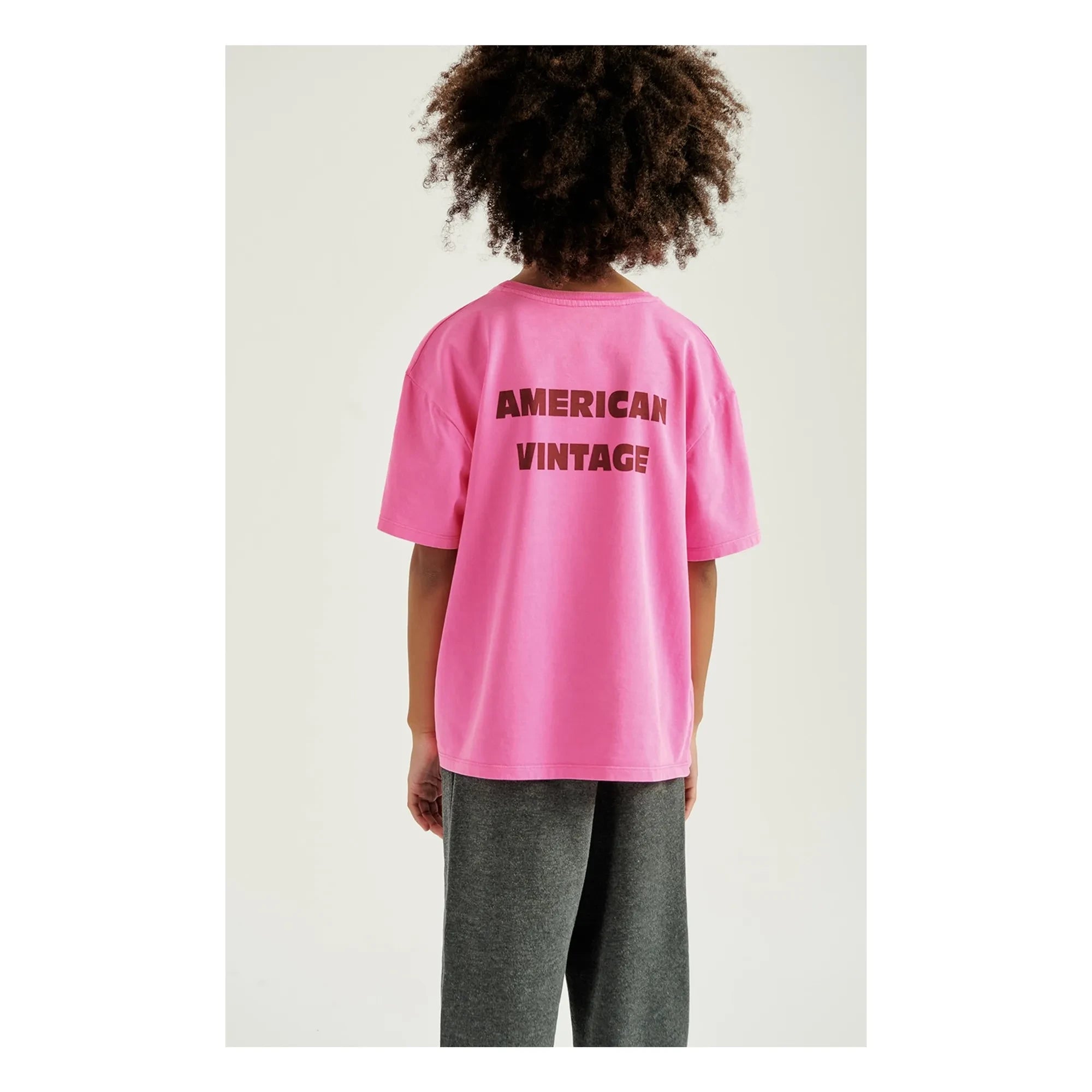 American Vintage - Camiseta Fizvalley | Rosa flúor