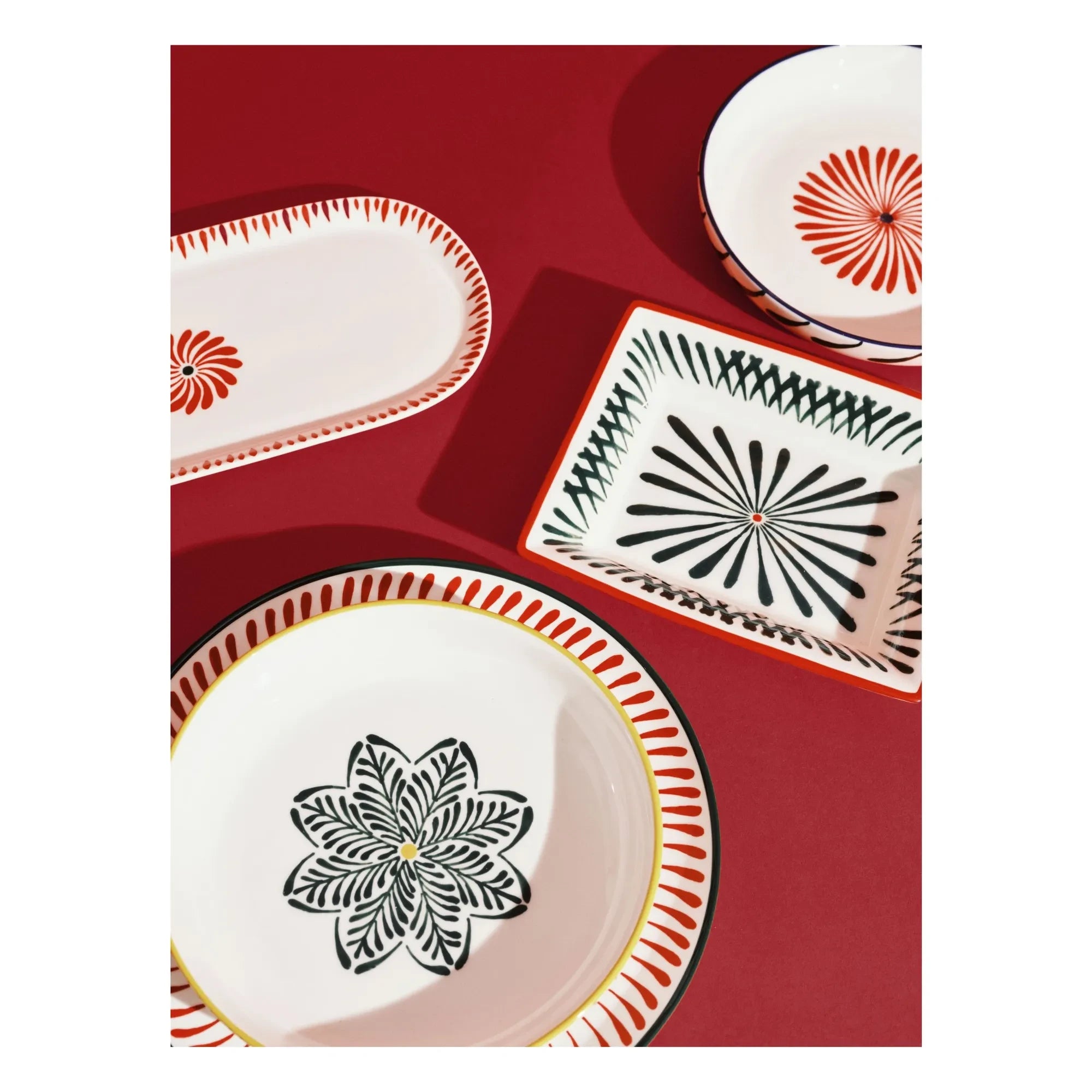 Serax - Baazar çorba tabakları, Waww La Table - 4'lü Set | Kırmızı