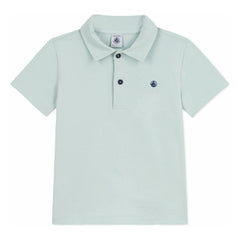 Petit Bateau - Polo de algodón orgánico | Turquesa