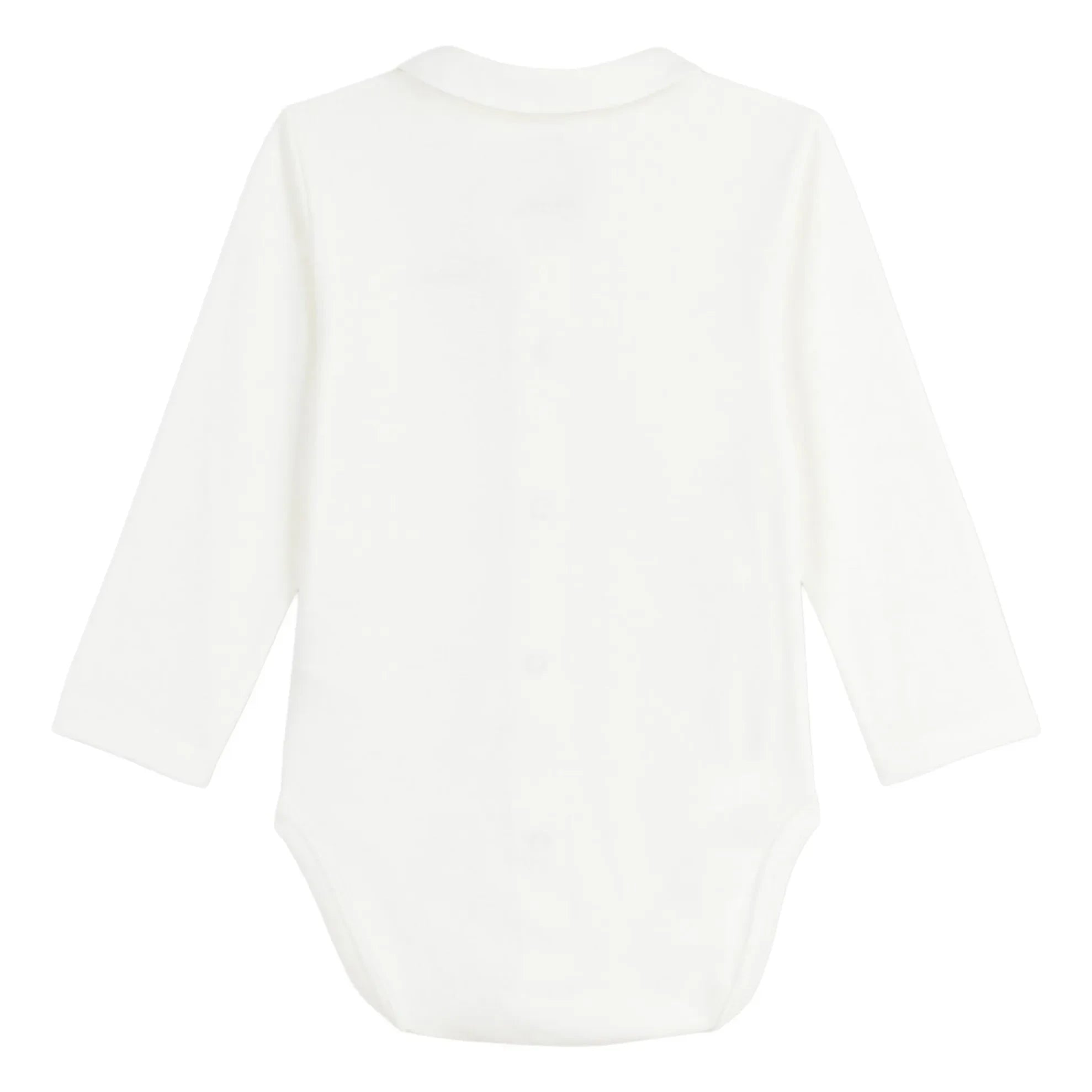 Petit Bateau - Body de algodón orgánico con cuello bordado | Azul