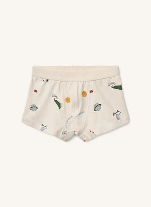 Liewood - 3 piezas Boxer de Orgánico Algodón Marvin Dinosaurios | Beige