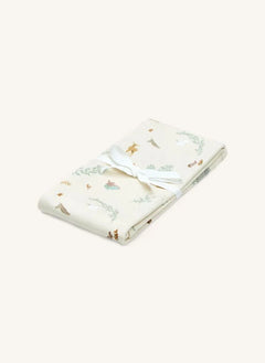 Cam Cam - Manta de Jersey Woodland | Ecru