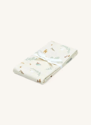 Cam Cam - Manta de Jersey Woodland | Ecru