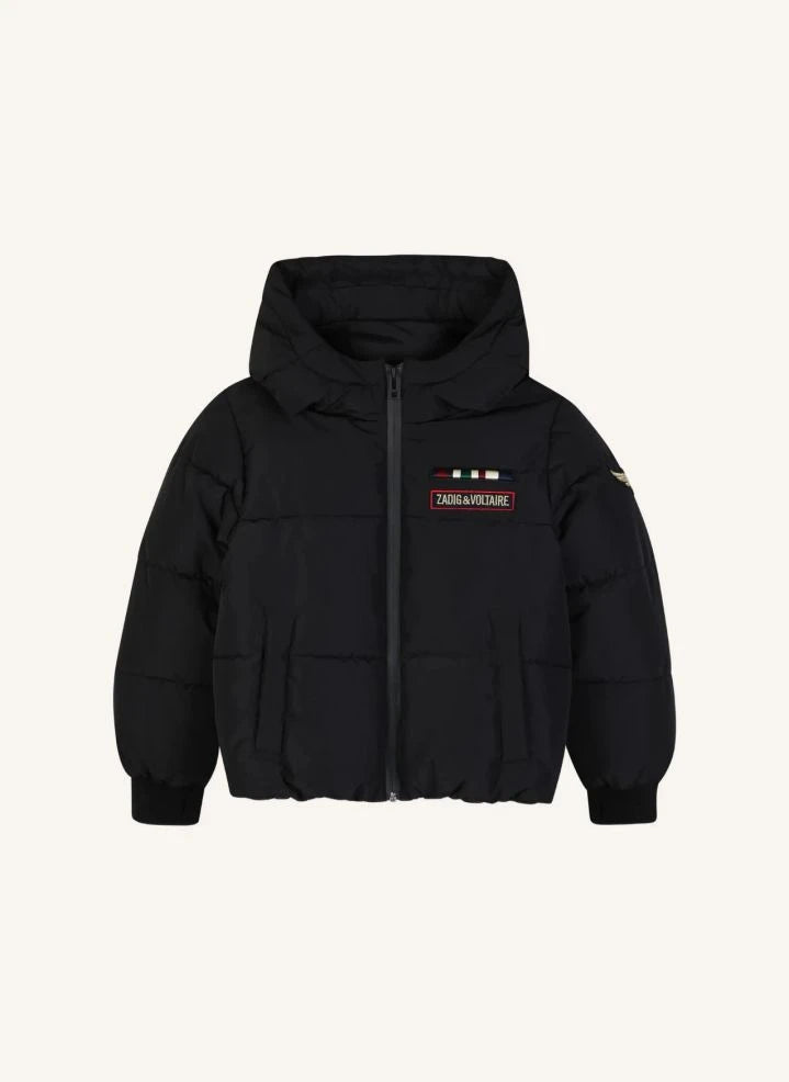 Zadig & Voltaire - Abrigo acolchado con badge Zadig et Voltaire | Negro