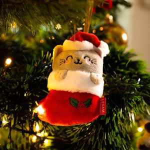 Legami - Juguete de peluche Decoración Navideña - Kitty - Oh-Oh-Ohrnaments