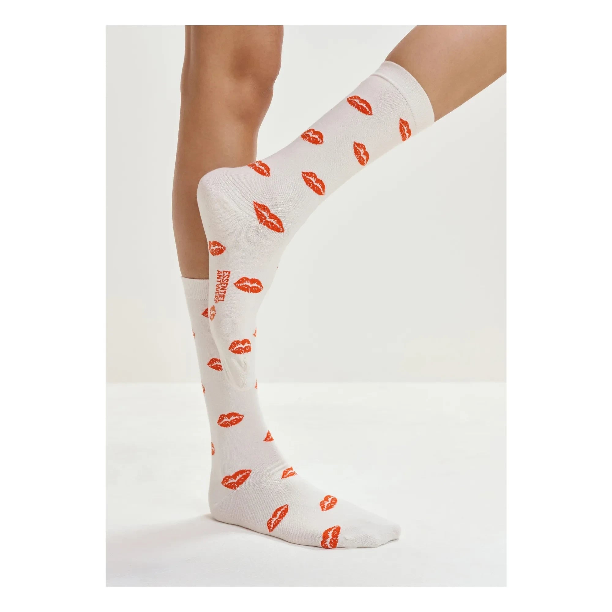 Essentiel Antwerp - Calcetines Jisous Lips | Blanco