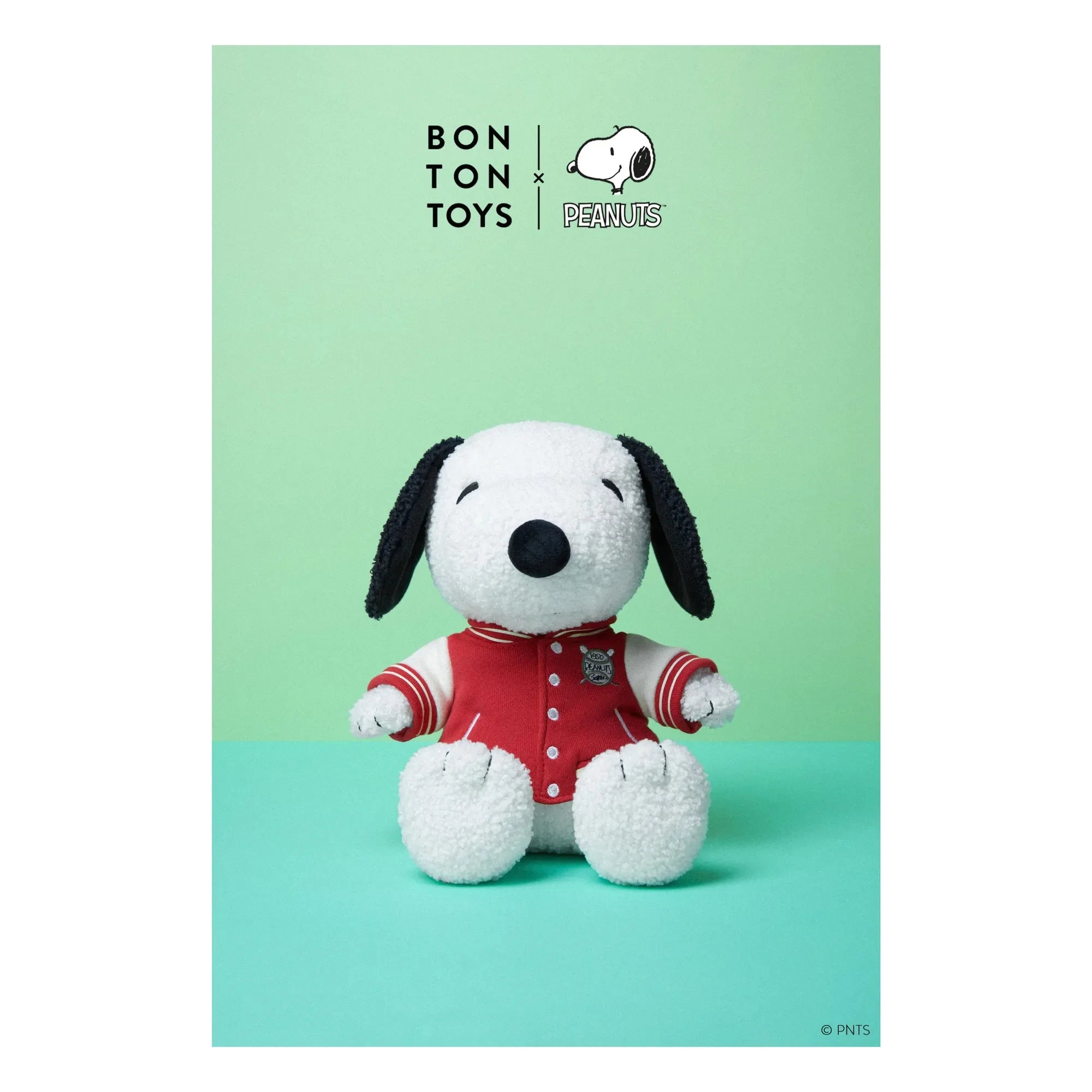 Bon Ton Toys - SNOOPY - Peluche Snoopy con cazadora universitaria