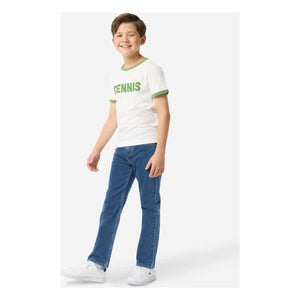 Lacoste - Düz Paça Logolu İşlemeli Jean | Açık Mavi