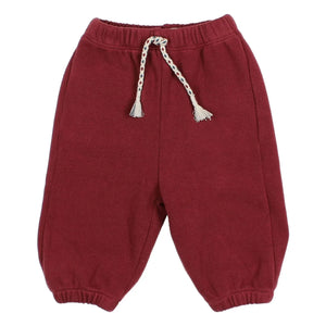 Búho - Bordo Jogger Terciopelo con Cordón