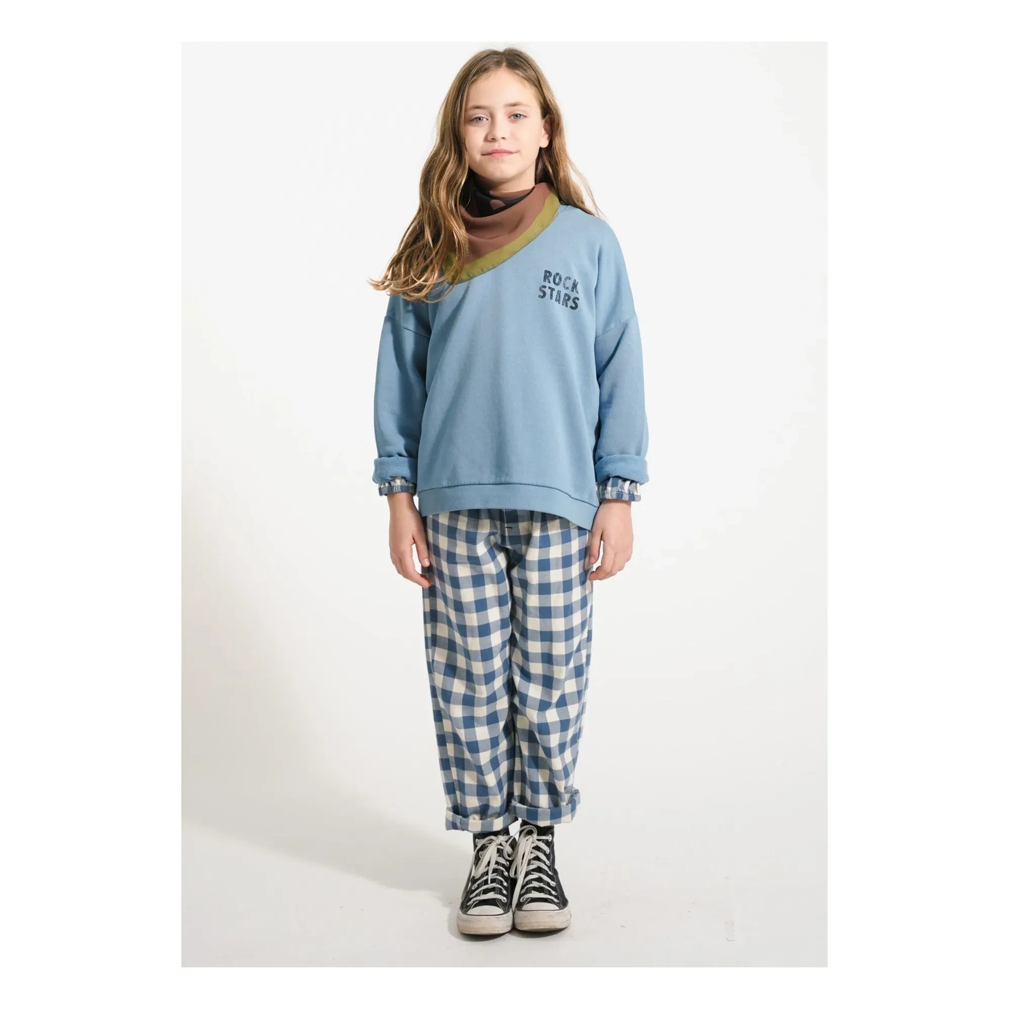Piupiuchick - Sudadera de algodón orgánico Rock Stars | Azul
