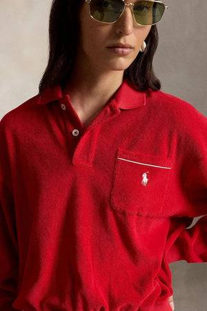 Sudadera de algodón Polo Ralph Lauren para mujer LT WT COTTON TERRY-KNT-POLO