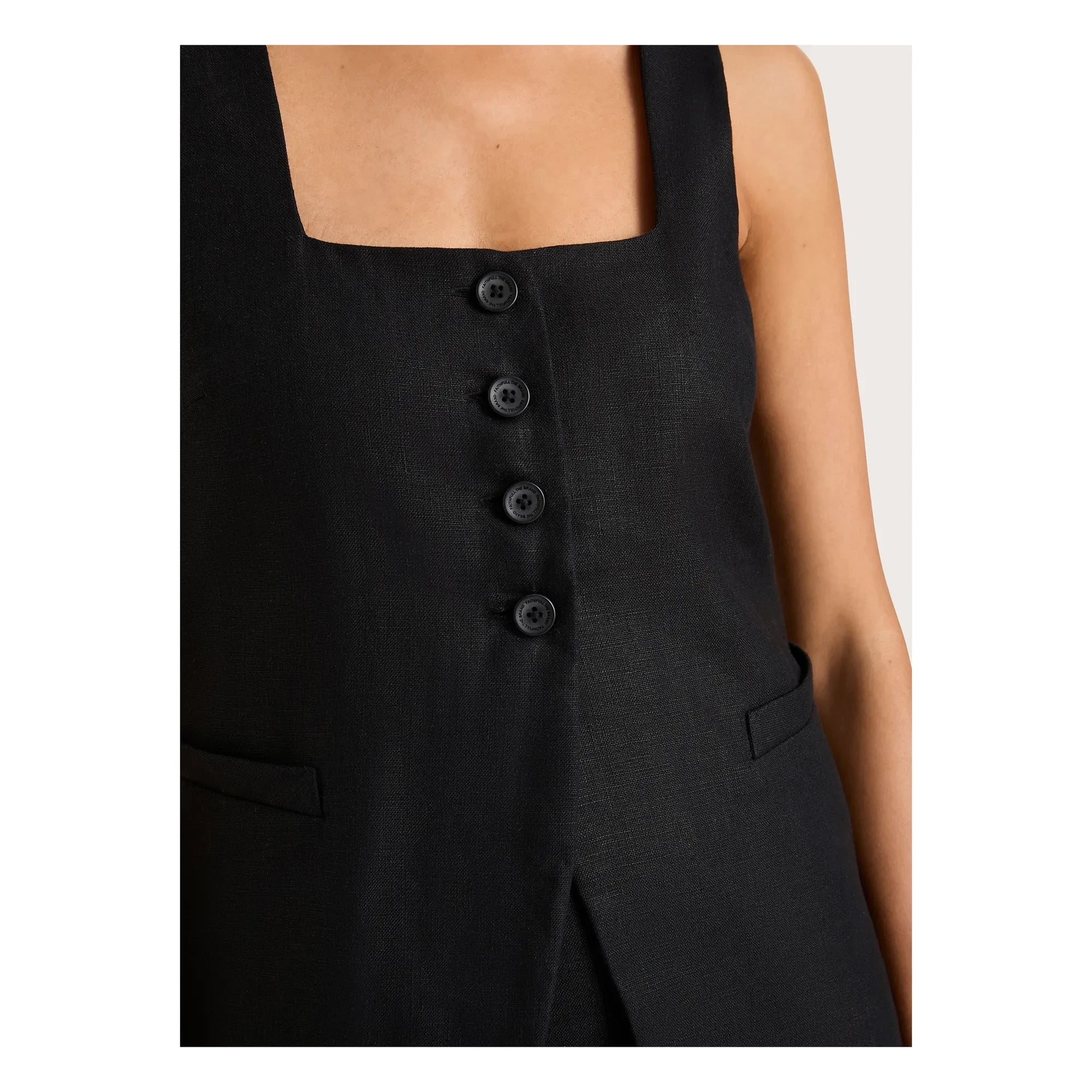 Faithfull the Brand - Chaqueta sin mangas Jackie | Negro