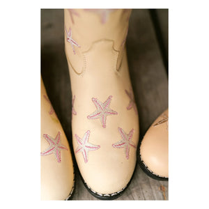 Bootstock - Botas cowboy de piel Starfish | Amarillo pálido