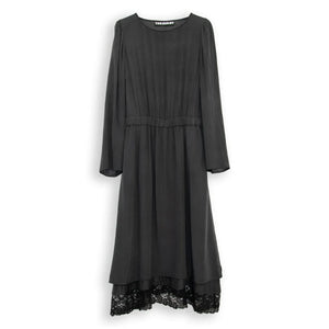 THEAVANT - Vestido de seda Coquette | Negro