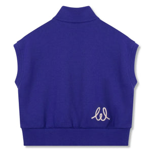 Wynken - Düz Kolsuz Sweatshirt | Mavi