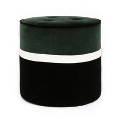 Maison Sarah Lavoine - Otomana de terciopelo Leo | Verde cromo