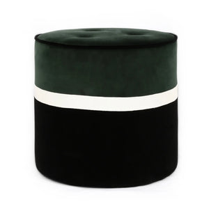 Maison Sarah Lavoine - Otomana de terciopelo Leo | Verde cromo