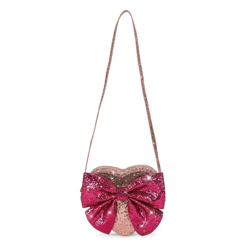 Konges Sløjd - Bolso con Lentejuelas y Lazo | Rosa