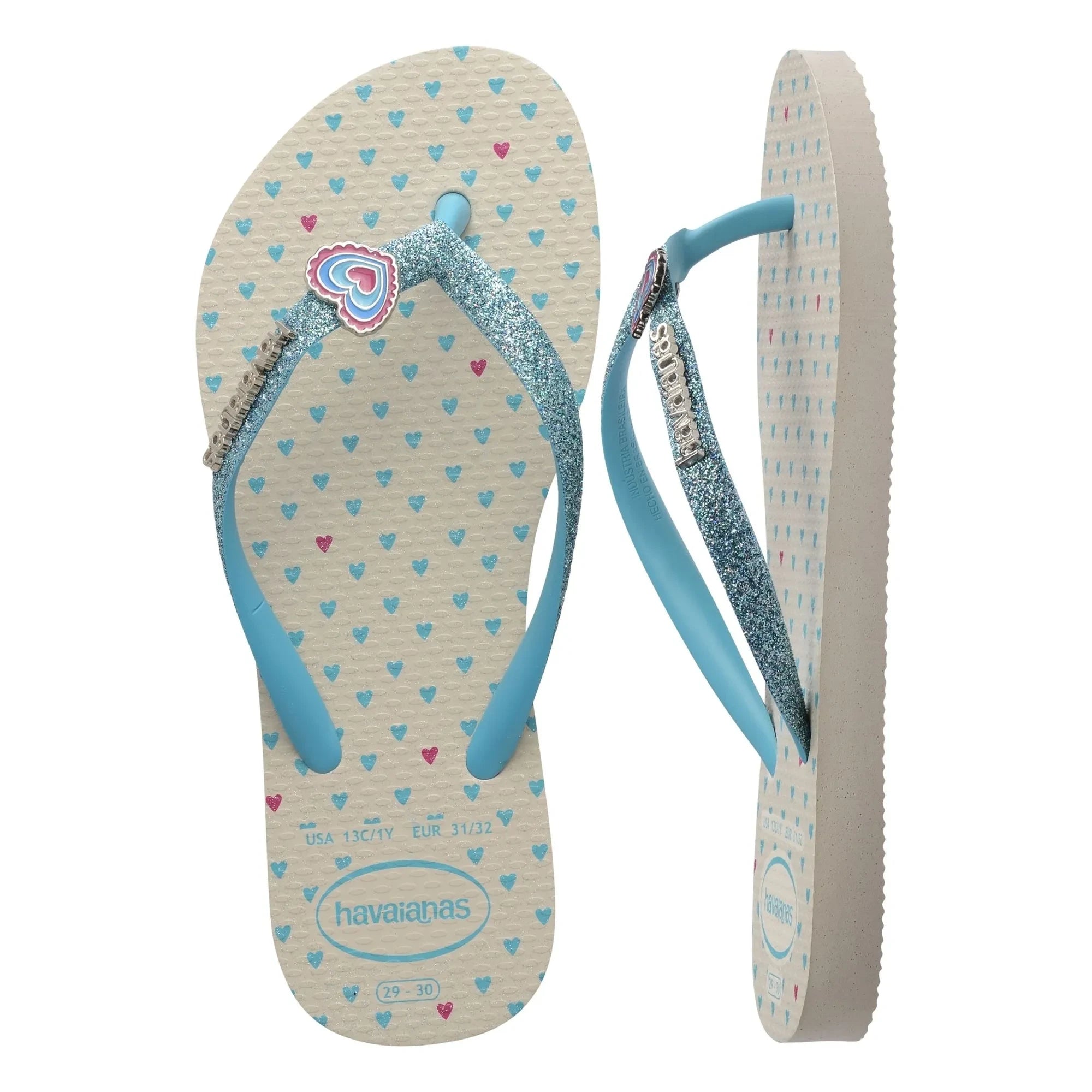 Havaianas - Chanclas planas con purpurina | Beige