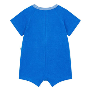 Petit Bateau - Pantalón corto mono de color liso | Azul real