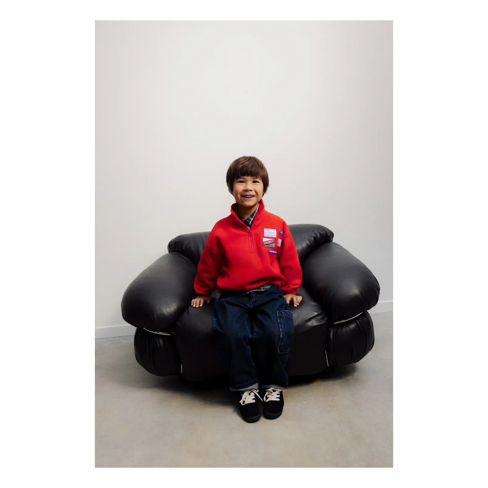 the new society - Sudadera con Cremallera Cloudy | Rojo
