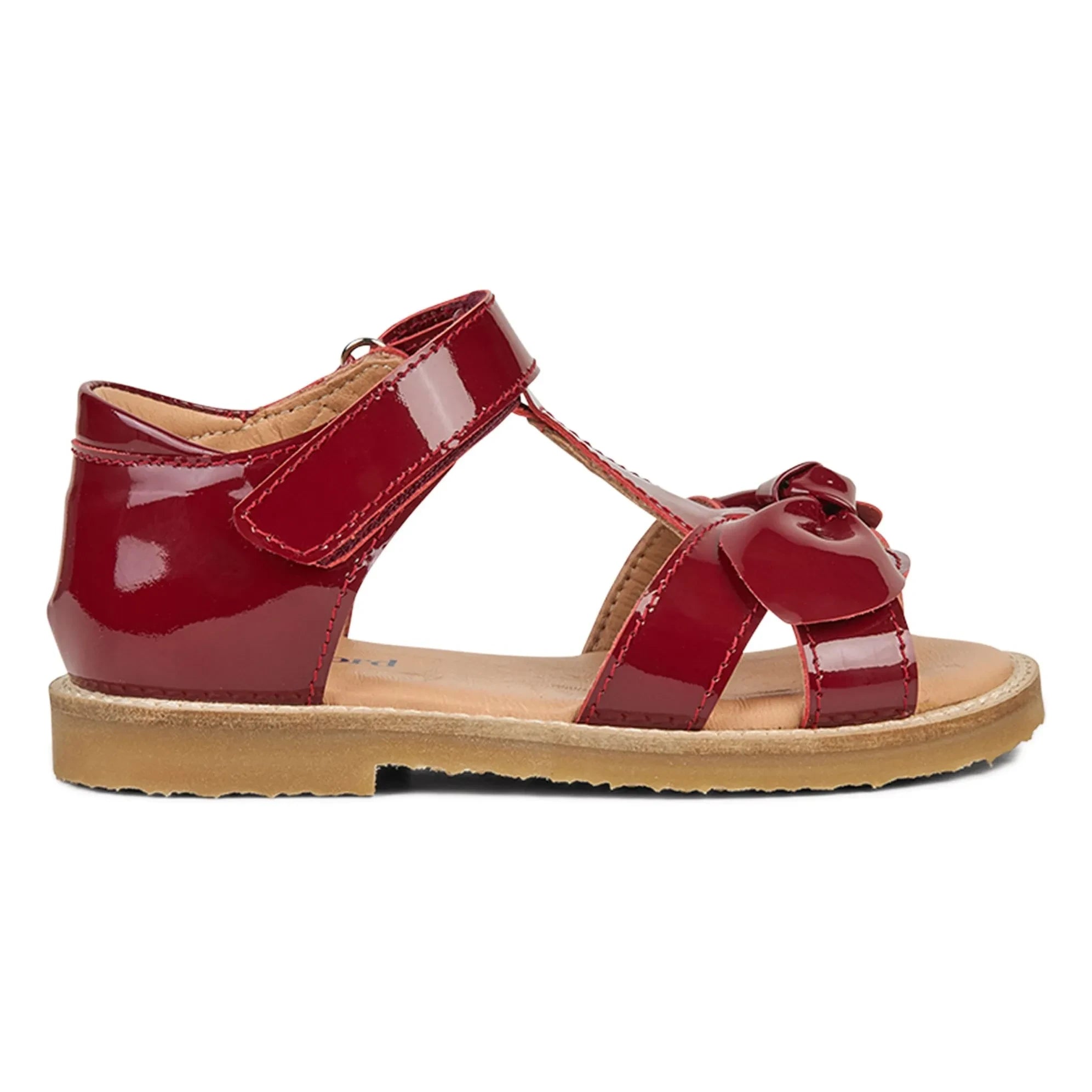 Petit Nord - Sandalias con lazo | Rojo cereza