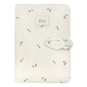 Babyshower - Funda de libro de salud cereza negra | Crudo