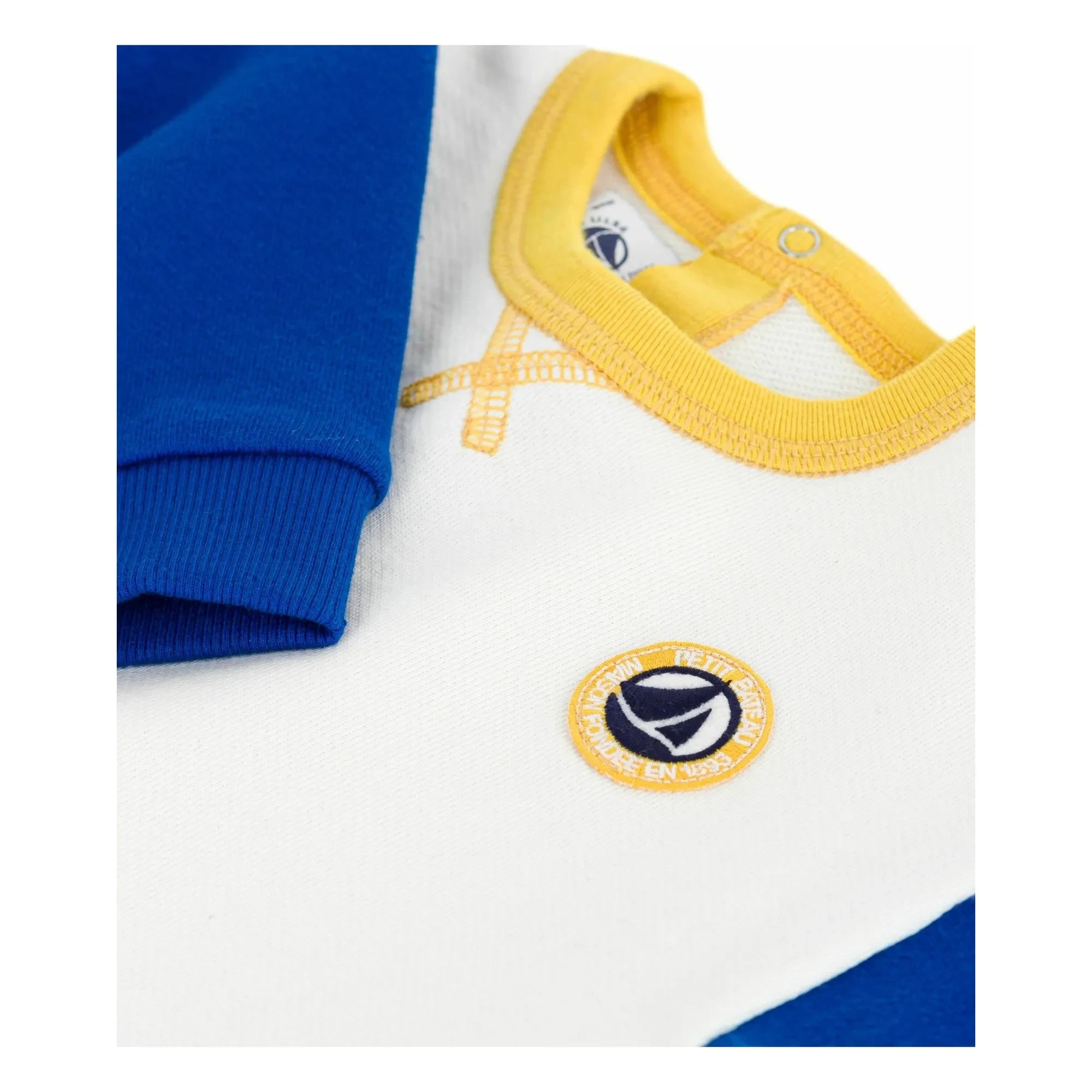 Petit Bateau - Sudadera con bloques de color | Crudo