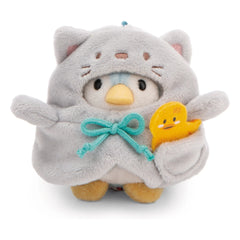 Nici - Peluche Pingüino Andarín con disfraz de gato | Gris