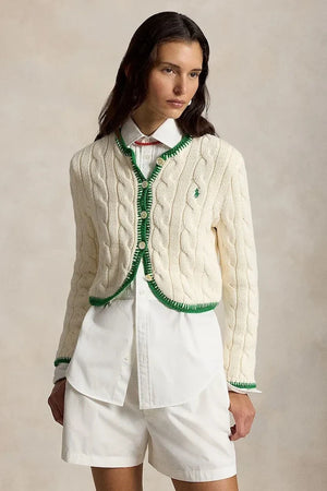 Polo Ralph Lauren Chaleco de Algodón COTTON-SWEATER-CARDIGAN para Mujer