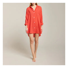 Maison Saint Julien - Vestido de algodón voile Port Miou | Coral